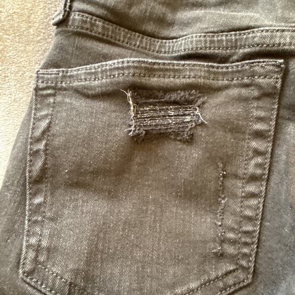 Topshop Moto Women's Jamie Jeans Denim Stretch Distressed Black Size W26xL30 - Picture 14 of 16